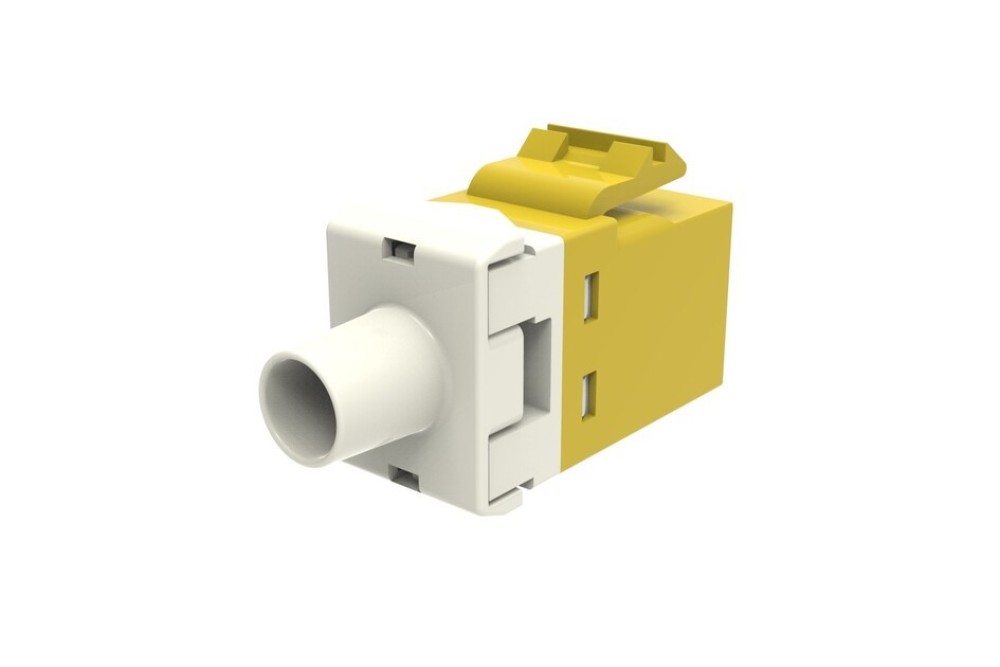 CommScope 1375055-8 SL110-6-YL Cat6 RJ45 Unshielded Modular Jack, Yellow, SL Series