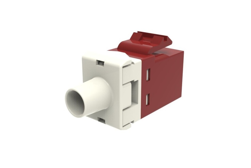 CommScope 1375055-7 SL110-6-RD Cat6 RJ45 Modular Jack Unshielded Keystone Jack Dark Red