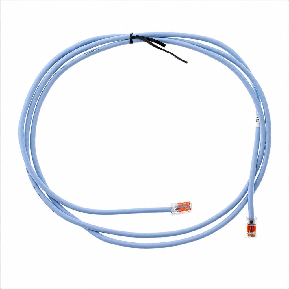 CommScope SYSTIMAX CPC3312-02F007 Cat6 RJ45 Modular Patch Cord, 24 AWG Stranded Copper Alloy Conductor, 7 Feet, Light Blue JACKETIGHT Blue Jacket – (Blue)
