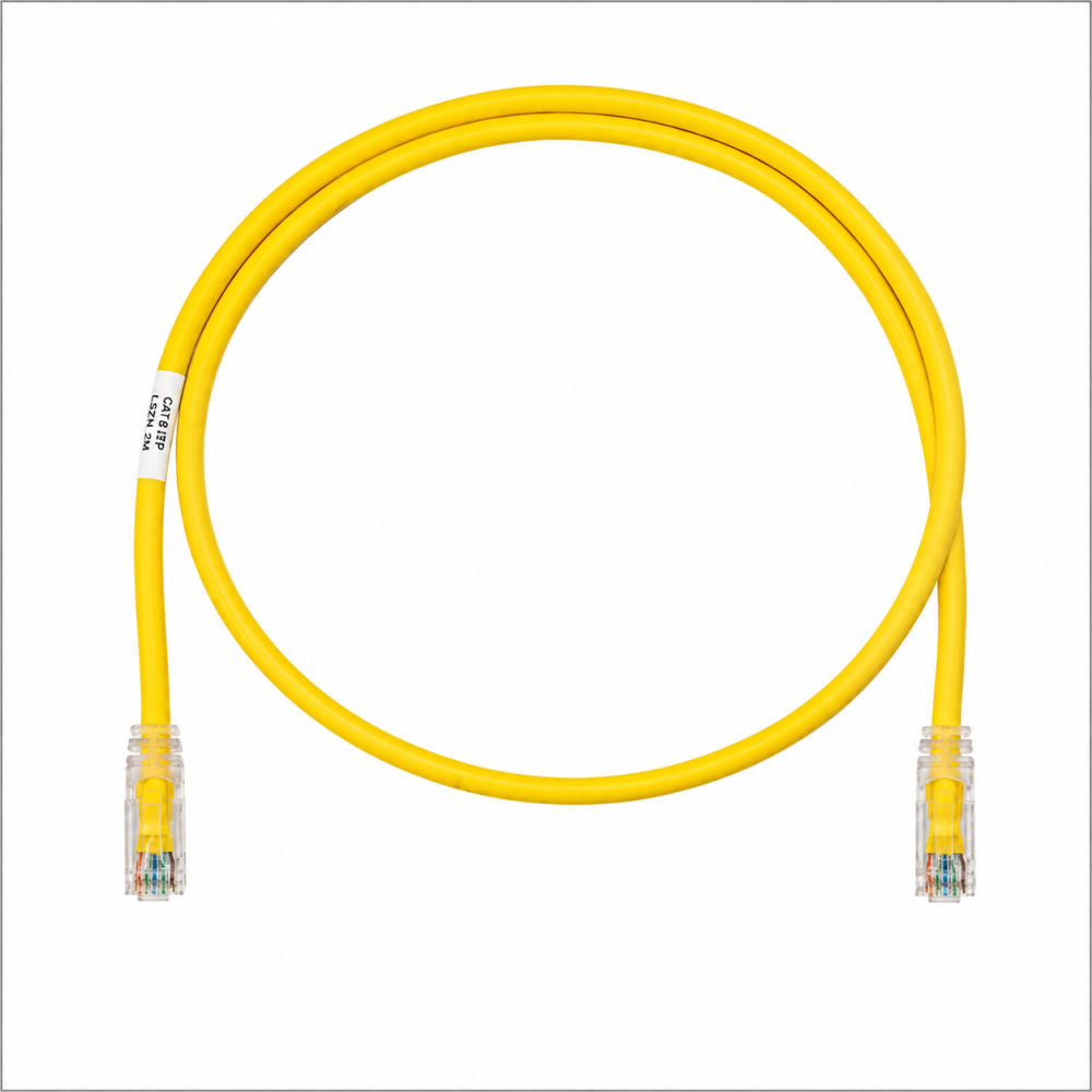 CommScope NETCONNECT Cat6 RJ45 U/UTP Patch Cord LSZH Yellow 1 Meter Ethernet LAN Cable | NPC06VZDB-YL001M