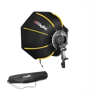 Digitek® (DSBH 065) (65cm) Lightweight & Portable Soft Box Comes with S2 Type Bracket & 2 Diffuser Sheets | Carrying Case | Compatible with All Flash Speedlights