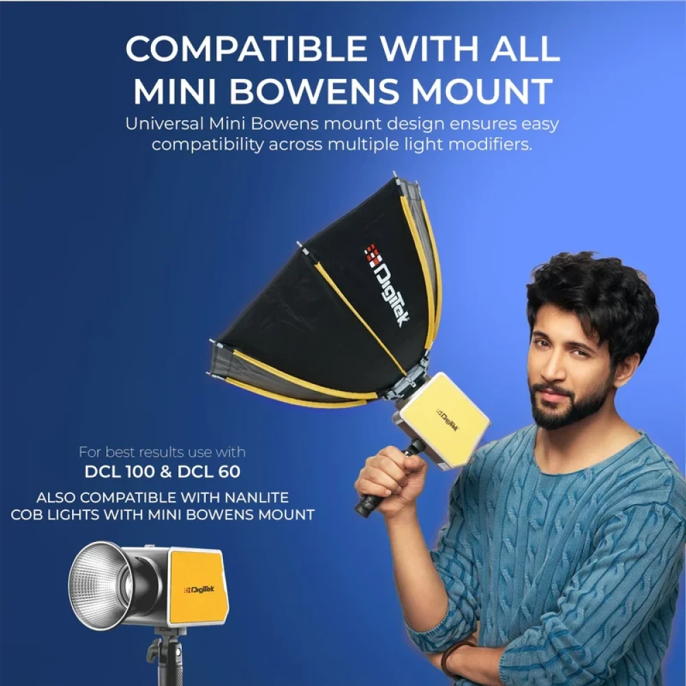 Digitek® (DSB 30cm Mini) 30cm Softbox with Mini Bowens Mount
