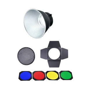 Digitek® (DBR 055) Bowens Reflector with Barndoor Combo Universally Compatible with All Flash Speedlites