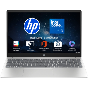HP 15 (i5 14th Gen) Intel Core 5 120U - (16 GB/512 GB SSD/Windows 11 Home) 15-fd0665TU / 15-fd0640TU / 15-fd0682TU Thin and Light Laptop (15.6 Inch, Natural Silver, 1.59 Kg, With MS Office).