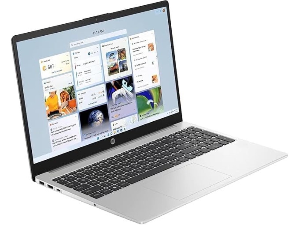HP 250R G10 Business Laptop 15.6-Inch FHD IPS Display with Intel Core 3-100U Processor, 8GB DDR4 RAM, 512GB NVMe SSD, Intel Graphics, Turbo Silver