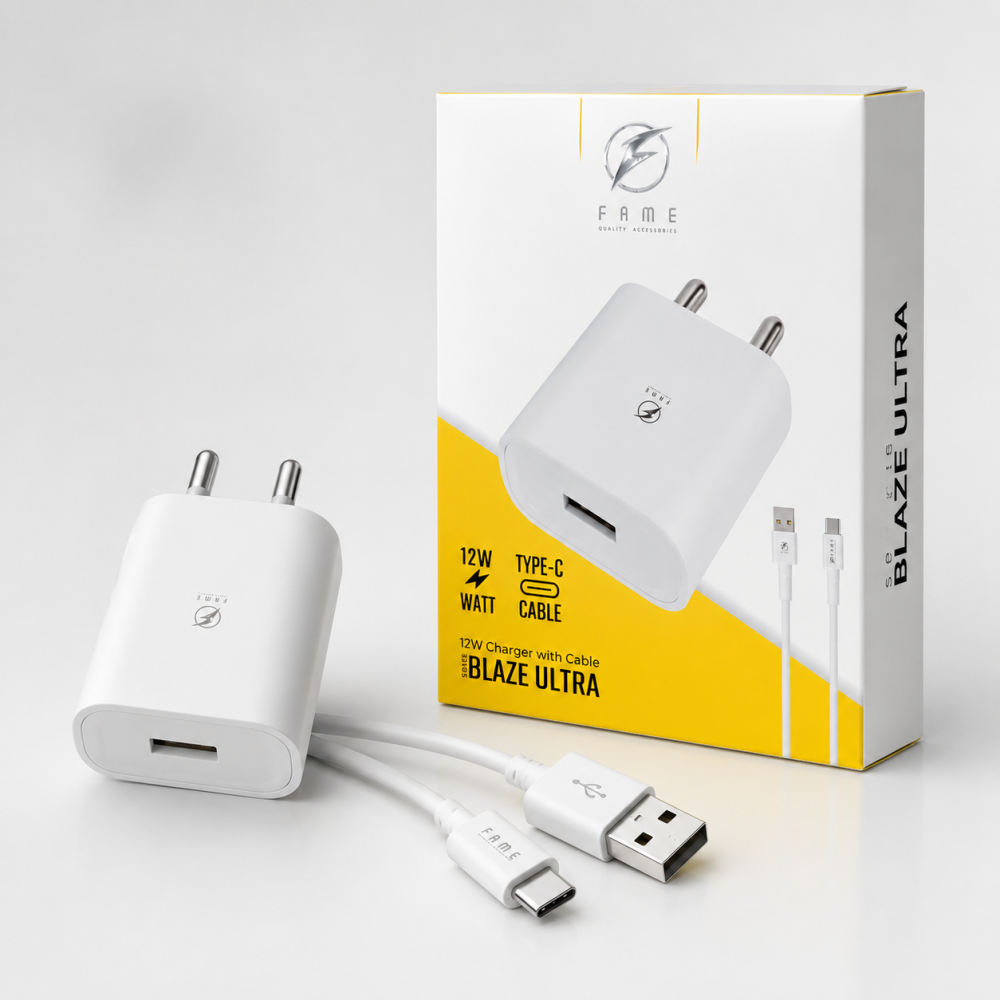 Fame 12W Type-C Charger with Cable for Blaze Ultra