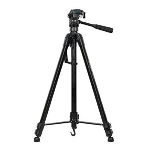 Digitek (DTR 550 LT) (65 Inch) Lightweight Tripod (Maximum Load up to 5kg), 5.57 Feet Tall for Digital SLR & Video Cameras, Made Aluminium Material