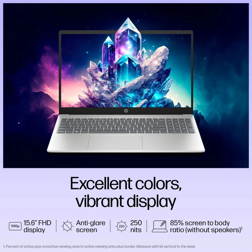 HP 15s Metal Intel Core i3 13th Gen 1315U - (8 GB/512 GB SSD/Windows 11 Home) 15-hr0005TU Thin and Light Laptop (15.6 Inch, Natural Silver, 1.59 Kg, With MS Office)