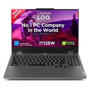 Lenovo LOQ Intel Core i5-13450HX| NVIDIA RTX 3050A 4GB (16GB RAM/512GB SSD/144Hz Refresh Rate/15.6" (39.6cm)/Windows 11/Office Home 2024/3 Mon. Game Pass/Grey/2.4Kg), 83DV01ABIN AI Gaming Lap
