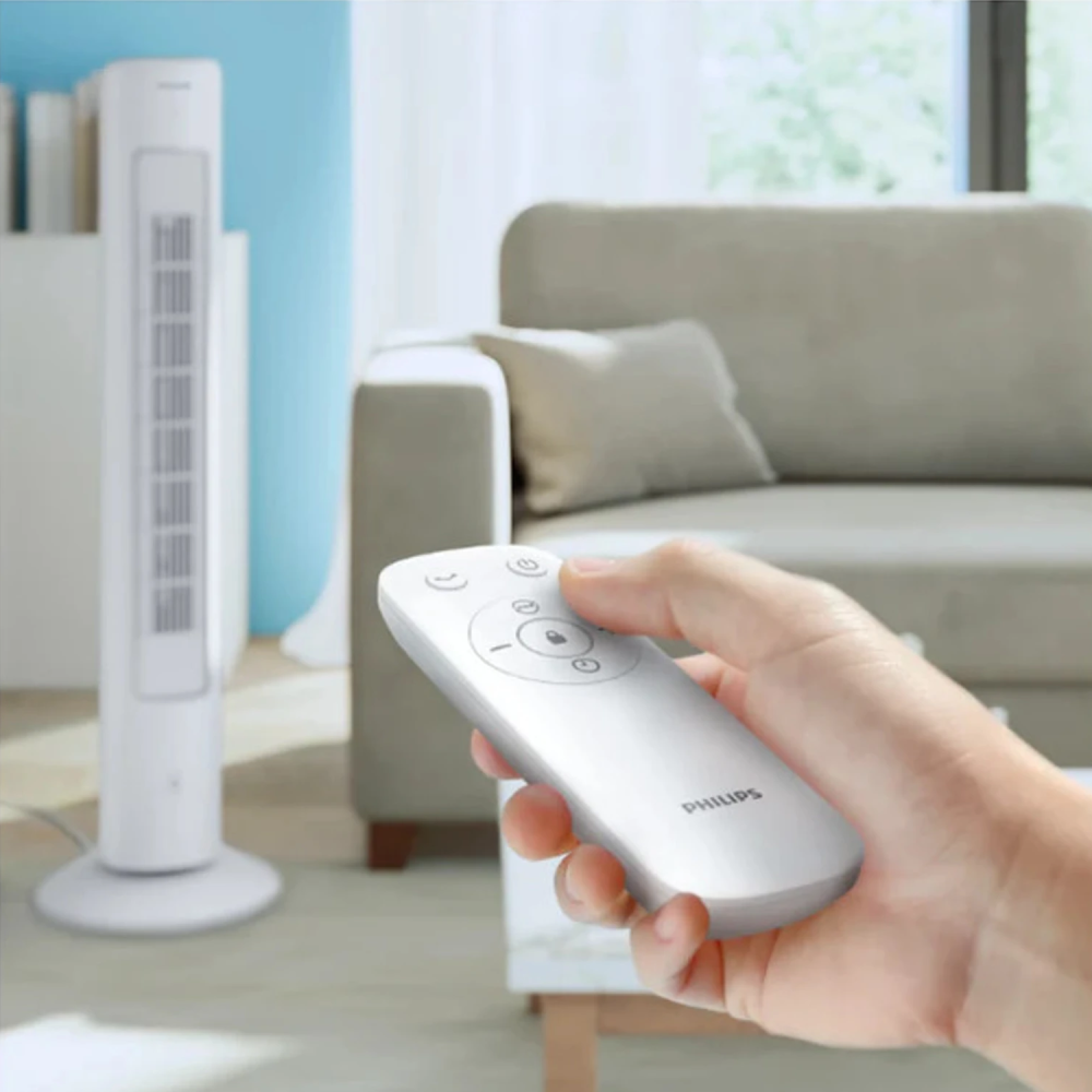 Philips Tower Fan 5000 Series CX5535/00 40W Remote Control Rotating Fan with Aromatherapy