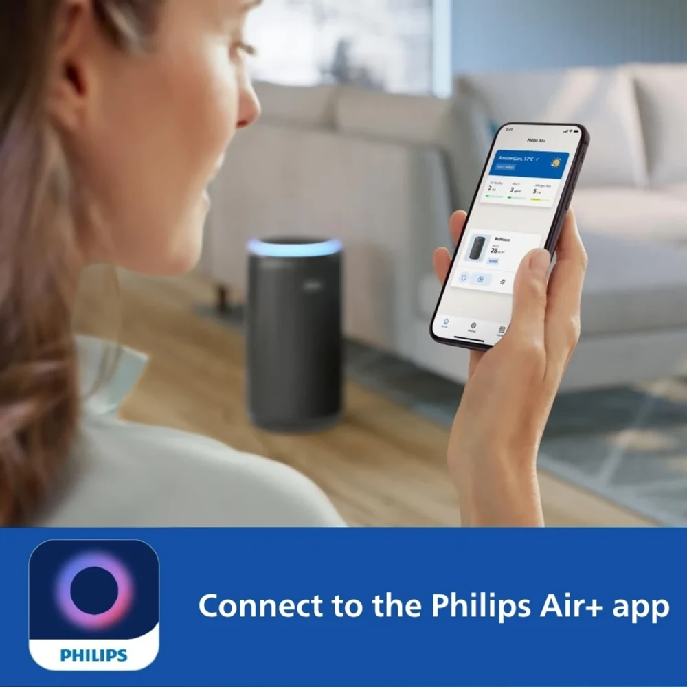 Philips AC4221/61 Smart Room Air Purifier with HEPA Filter Wi-Fi AQI Display