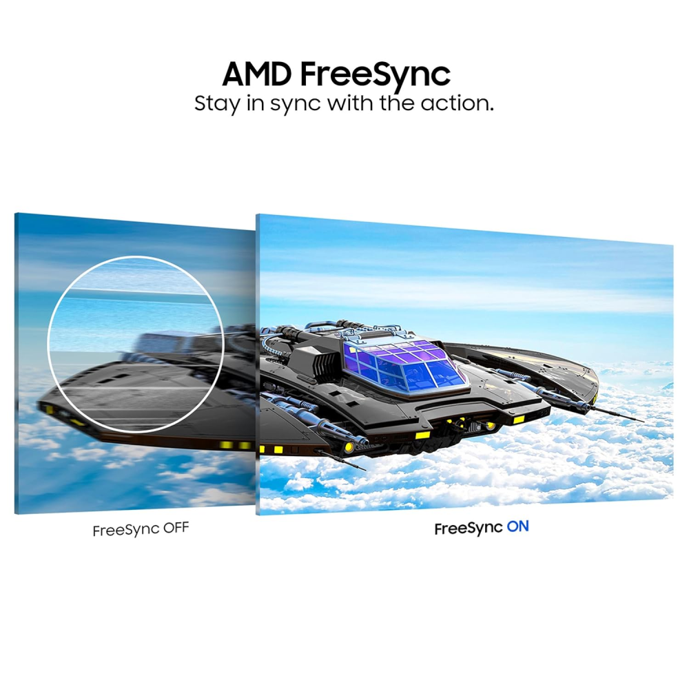 Samsung 22 Inch FHD IPS Monitor 1920 x 1080 with 75Hz Refresh Rate, Bezel-Less Design, AMD FreeSync, Flicker-Free Technology, HDMI & D-Sub Connectivity – (Black) LS22C310EAWXXL