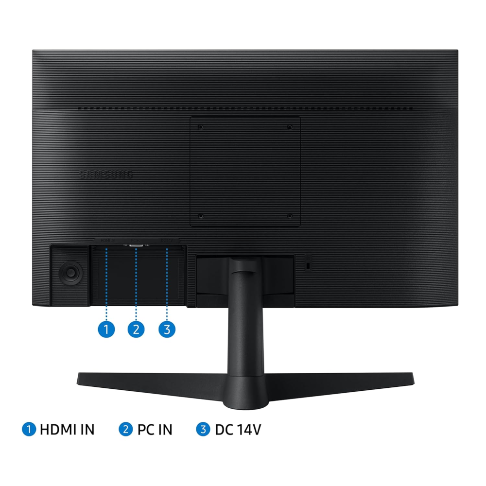 Samsung 22 Inch FHD IPS Monitor 1920 x 1080 with 75Hz Refresh Rate, Bezel-Less Design, AMD FreeSync, Flicker-Free Technology, HDMI & D-Sub Connectivity – (Black) LS22C310EAWXXL