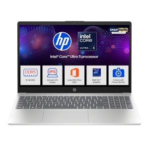 HP 15 15-FD0901TU Standard Laptop (Intel Core 5-120U/24 GB/512 GB SSD/Intel Iris Xe Graphics/Windows 11 Home/MS Office Home 2024/Full HD), 39.6 cm - 15.6 inch, Natural Silver