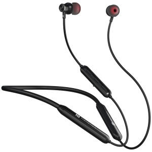 Portronics Harmonics Y2 in Ear Bluetooth Neckband with Upto 70 Hours Playtime & in Line HD Mic, Dual Pairing, Gaming/Music Mode, Low Latency, Bluetooth Version 5.4V, Type C Fast Charging(Black).
