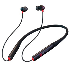 Portronics Harmonics Z11 Pro in-Ear Bluetooth Earphone Neckband with Vibration Alert & Magnetic Latch (ON/Off), Upto 35 Hours Playtime, HD Call Clarity, BT 5.4V, Type C Fast Charging(Black)