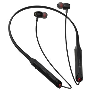 Portronics Harmonics Z12 in Ear Bluetooth Neckband with Metallic Built & Hall Switch(ON/OFF),Upto 35 Hours Playtime, Gaming/Music Mode, Low Latency, Bluetooth Version 5.3V, Type C Fast Chargi