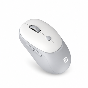 Portronics Toad Neo Wireless Bluetooth Mouse, Dual Mode BT + 2.4GHz, Rechargeable, Multi-Device, 3200 DPI Ergonomic Mouse for PC, Laptop & Mac - (White)