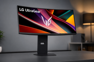 LG 34G600A 34-inch Ultragear WQHD (3440 x 1440) Curved Gaming Monitor,1MS,160Hz, AMD FreeSync Premium,NVIDIA® G-SYNC® Compatible, HDR10, Built-in Speaker, HDMI, DP, Tilt/Height/Swivel Stand,