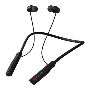 Portronics Harmonics Z11 Bluetooth Wireless In-Ear Earphones with Up to 35 Hours Playback, Magnetic Earbuds, 10mm Dynamic Drivers, High Bass, HD Mic, Redial Button & Type-C Fast Charging – (Black)
