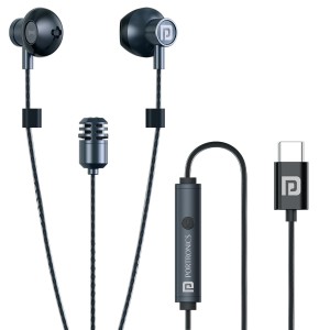 Portronics Conch One India 1st Type C Wired Earphone With in-Built Karaoke Mic,Deep Bass,8 Karaoke Mode,4 EQ Modes,Easy Control, Compatible With Karaoke Apps, Compatible with All Type C Devices(Black)