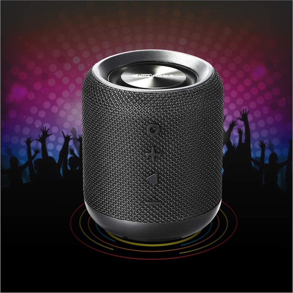Portronics SoundDrum 10W Portable Bluetooth Stereo Speaker with Powerful Bass, 3.5mm AUX, USB Music, In-Built Mic, In-Built FM, 6-7 Hrs Playtime