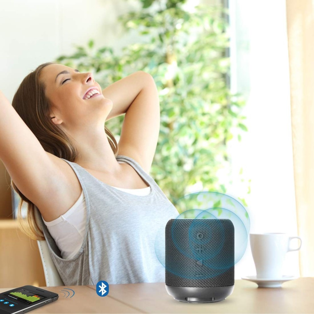 Portronics SoundDrum 10W Portable Bluetooth Stereo Speaker with Powerful Bass, 3.5mm AUX, USB Music, In-Built Mic, In-Built FM, 6-7 Hrs Playtime
