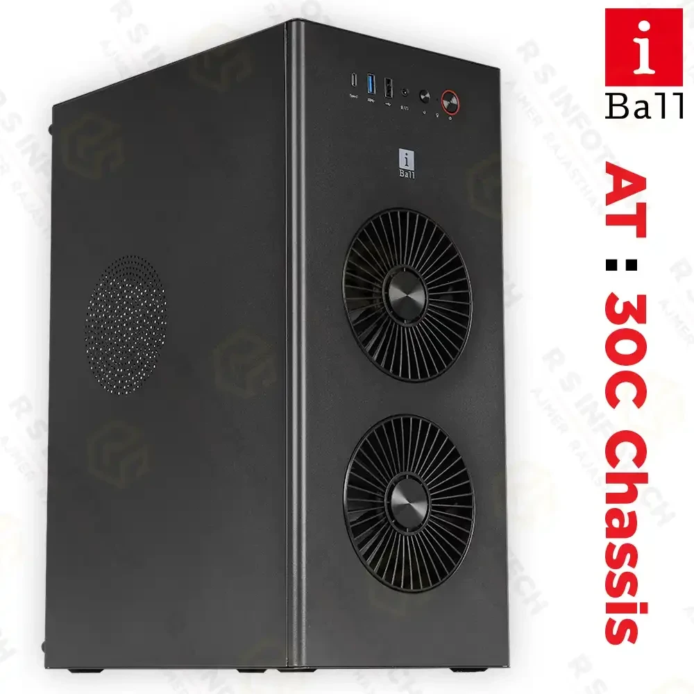 IBALL AT30C WITH SMPS MID TOWER CABINET | TYPE-C | USB 3.0