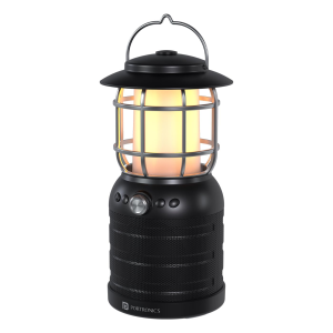 Portronics ilumi II 16W HD Sound Bluetooth Speaker With LED Lamp, Upto 5 Hrs Playtime, 2 LED Lantern Lamp Mode, Bluetooth V5.3, USB Port, Integrate Handle, Water Resistant, Type C Fast Chargi