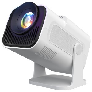 Portronics Beem 470 Mini Smart LED Projector,720p HD,2000 Lumens, Pre-Installed Streaming Apps(Netflix, Prime Video, Hotstar),Auto Keystone,3W Speaker, Adjustable Angle, Wireless Screen Mirroring(White)