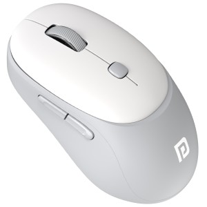 Portronics Toad Neo Wireless Bluetooth Mouse, Dual Mode BT + 2.4GHz, Rechargeable, Multi-Device, 3200 DPI Ergonomic Mouse for PC, Laptop & Mac - (White)