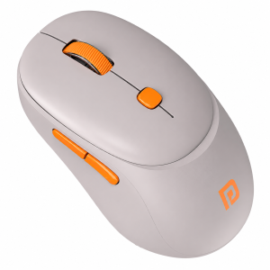 Portronics Toad Neo Wireless Bluetooth Mouse, Dual Mode BT + 2.4GHz, Rechargeable, Multi-Device, 3200 DPI Ergonomic Mouse for PC, Laptop & Mac - (Beige)