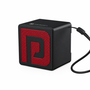 Portronics Nugget 3W Mini Pocket Bluetooth Speaker with Upto 4 Hours Playtime, HD Sound, Bluetooth 5.4V, Mini Speaker, Strong Lanyard, Light Weight, Type C Fast Charging(Black)