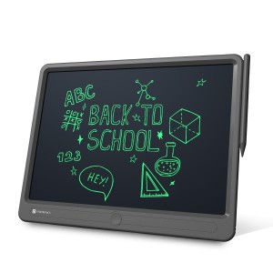 Portronics Ruffpad 15 Re-Writable 15 Inch (38.1cm) LCD Writing Pad for Drawing, Handwriting, Note Taking & Kids Learning Tablet with Stylus – (Black)