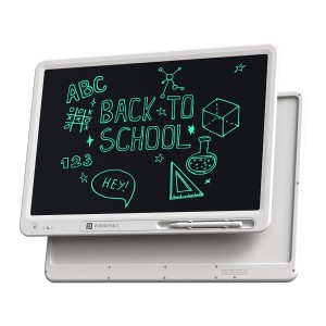 Portronics Ruffpad 21 Pro 21-Inch LCD Writing Pad with Stylus, One-Tap Erase, Smart Lock, App Save & Share, Eco-Friendly Digital Writing Tablet for Kids, Office, Teaching & Planning - (Light 