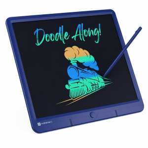 Portronics Ruffpad 15M, 11.5 x 8.5 Inch Wireless Graphics Tablet for Writing, Drawing & Digital Note Taking - (Blue)