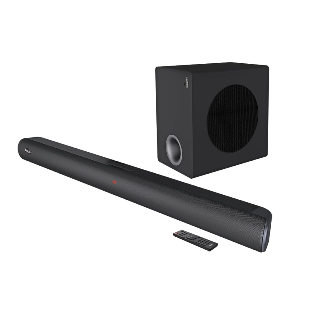 FINGERS Octane-200 Multimedia Sound Bar with Subwoofer (Powerful 200 Watts, Bluetooth, USB, AUX, Optical, HD Interface, Coaxial, Mic Input (6.35mm)