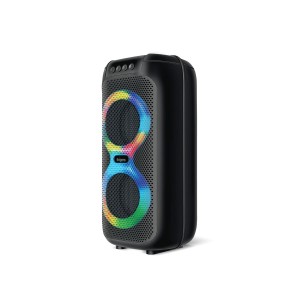 FINGERS Swag5 Bluetooth Portable Speaker (with RGB Lights, 10 W Deep Bass, FM, USB, MicroSD, AUX, Mic in (6.35 mm), Multi-Point Technology, Provisional Slot for Wired/Wireless Mic)