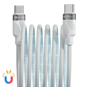 Maglink C Square 60W Max Output |Type C to Type C Cable |Magnetic Cable|1m Cable Length