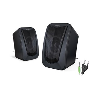 FINGERS ACP-FunBeats 2.0 Speaker (Compact & Stylish, AC-Powered, Computer Speaker for PC & Laptop, Powerful Bass, Crystal-Clear Sound, Simple Plug & Play)