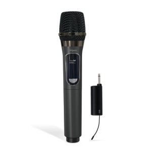 FINGERS Freedom Mic-U105 Wireless Microphone with 6.35 mm pin Receiver (U-Band @ UHF 693 MHz, Big Rechargeable Battery 1200mAh for Both Receiver & Mic, 10-Hour Battery Life, 50 m Working Dist