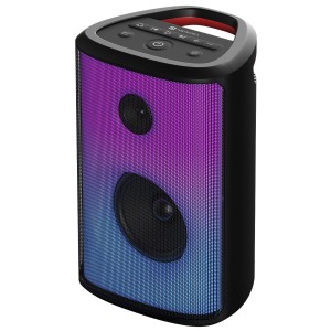 Portronics Dash 8 60W Bluetooth Party Speaker with Bass Boost Technology, Upto 6 Hours Playtime, Wired Karaoke Mic, TWS Mode, USB, AUX in, BT 5.3v, Full Screen LED Effect, Type C Charging