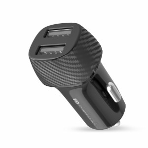 Portronics Car Power 5 12W Fast Car Charger with Micro USB Cable for Android Smartphones & Devices - (Black)