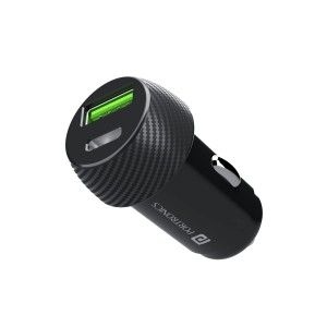Portronics Car Power 7 20W Fast Car Charger with Dual Output (USB-C PD + USB-A), Fast Charging Car Adapter for iPhone, Android Smartphones & Tablets – (Black)