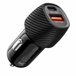 Portronics Car Power 17 20W Fast Car Charger Adapter with Dual USB Output, Fast Charging for iPhone, Android Smartphones, Tablets & More - (Black)