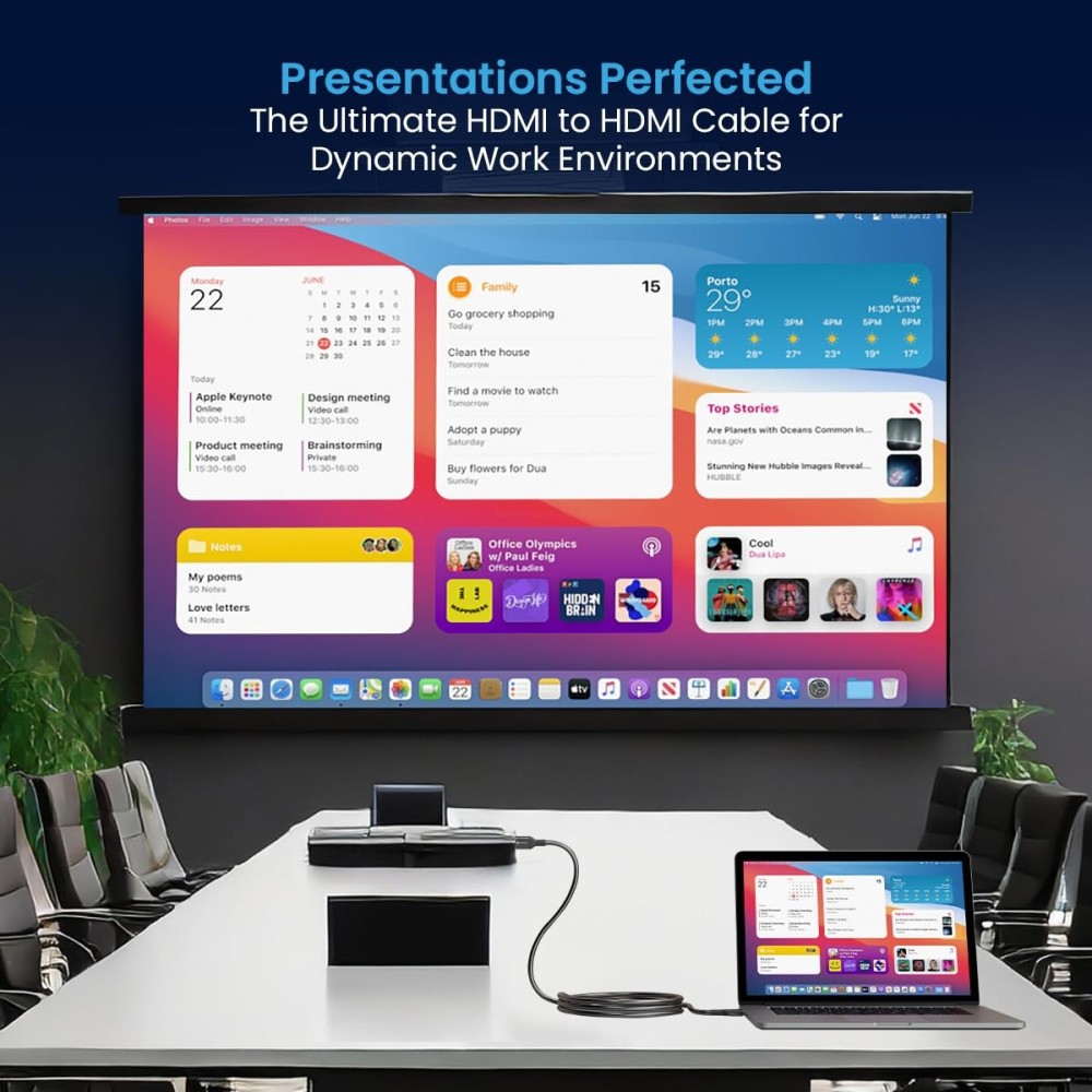 Portronics Konnect Stream 4K@60Hz HDMI to HDMI Cable (10M)